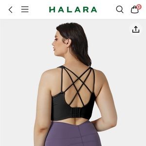 Halara Crisscross Adjustable Sports Bra. Size Small
